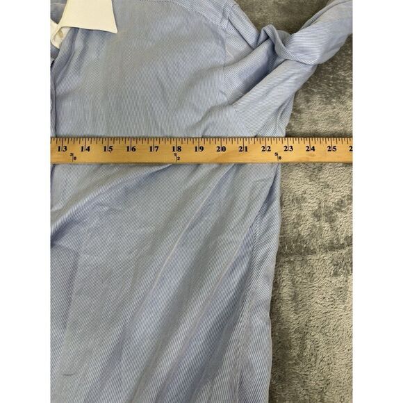 Ermenegildo Zegna Long Sleeve Button Down Shirt Men's Size Large Blue - Picture 8 of 10